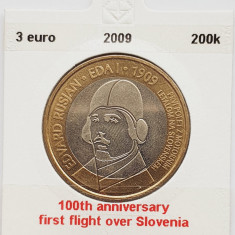 2237 Slovenia 3 Euro 2009 Aircraft Flight Anniversary km 85