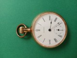 Ceas Waltham-antic-gold filled-14k---in stare de functionare--stare buna
