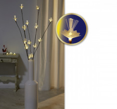 Decoratiune luminoasa ramuri de flori Home Ideas foto