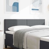 VidaXL Tăblie de pat design simplu, gri &icirc;nchis, 160 cm, velur