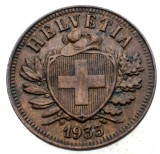 1.305 ELVETIA 2 RAPPEN 1933 B