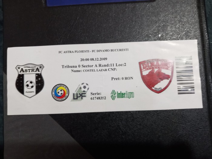Bilet Astra Ploiesti - Dinamo