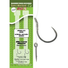 Haldorado - SpeciMethod Rig5 cu fir Mono, tepusa 7mm / carlig 12 fara barbeta - 2 bucati/set