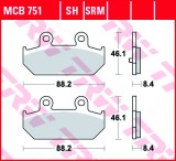 Cumpara ieftin Set placute frana spate TRW MCB751LC - Suzuki AN 400 Burgman (07-20) - AN 650 Burgman (03-20) 4T LC 400-650cc