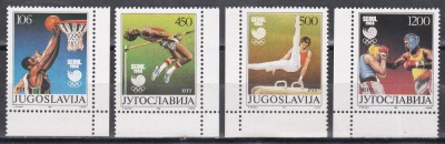 Iugoslavia 1988 - Jocurile Olimpice - Seul, MNH foto