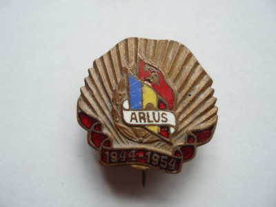 ROMANIA - INSIGNA ALRUS 1954, RPR , IM1.162 foto