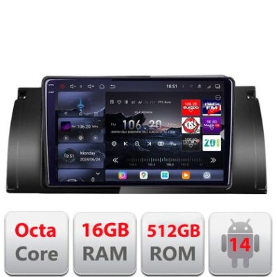 Navigatie BMW E39 si E53 Edotec Kit-082 8 core QLED 2K 16+512 360 Android Waze USB Navigatie Internet Youtube Radio CarStore Technology foto
