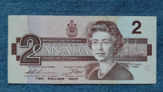 2 Dollars 1986 Canada - Dolari , seria EGC4354757 foto