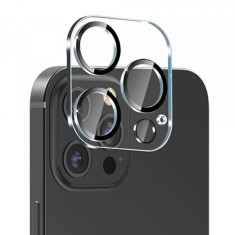 Folie de protectie Camera Spate Lito S+ pentru Apple iPhone 14 Pro Max / 14 Pro, Sticla Securizata, Neagra