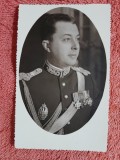 Fotografie tip carte postala, ofiter Emil Voicescu, regimentul garda calare, perioada interbelica