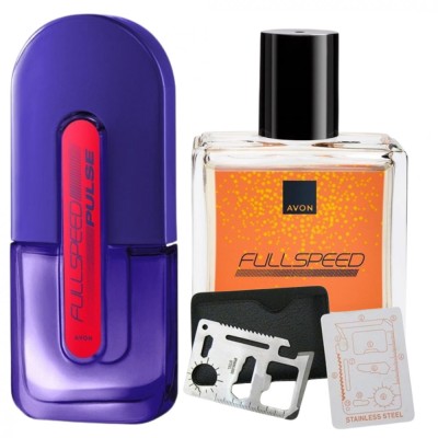 Set apa de toaleta Full Speed Pulse 75 ml, apa de toaleta Full Speed 30 ml, card multifunctional de supravietuire, otel inoxidabil foto