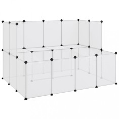 Cusca pentru animale mici transparent 143x107x93 cm PP si otel foto