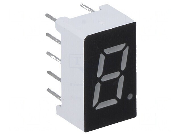 Afișaj LED cu 7 segmente 7,62 mm, 0,3 Nr. car: 1, Roșie, 40 mcd - Display Digital pentru Proiecte Electronice