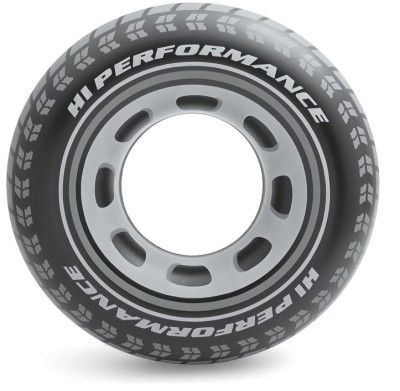 Colac de inot Intex Giant Tyre, model roata de masina, 91 cm - SECOND foto