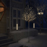 Cumpara ieftin Pom Crăciun, 600 LED-uri alb cald, flori de cireș, 300 cm