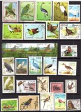 Fauna, Pasari, lot uzat, stampilat