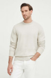 G-Star Raw pulover din amestec de lana barbati, culoarea bej, light