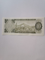 BOLIVIA 10 PESOS BOLIVIANOS 1962 UNC foto