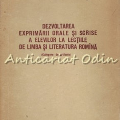 Dezvoltarea Exprimarii Orale Si Scrise A Elevilor - Tiraj: 7000 Exemplare