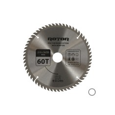 Disc taiat lemn ROTOR 210*30/25,4 cu adaptor 60T Innovative ReliableTools foto