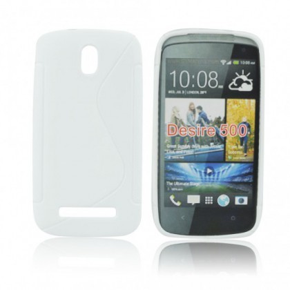 Husa Silicon S-line HTC Desire 510 Alb