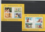 ROMANIA 1989 LP 1221 COLABORAREA CULTURAL-ECONOMICA PERECHE BLOCURI MNH NESTAMPILATE
