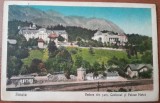 Carte postala, Sinaia, Vedere din parc, cazinoul si hotel Palace, 1929