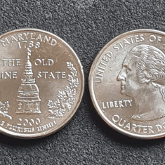 SUA Quarter dollar 2000 P Maryland aUNC