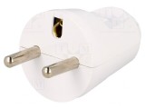 Conector alimentare AC 230V 16A alb 3 pini