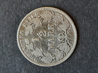 1/2 Mark 1907, litera A, Germania - B 5882 foto