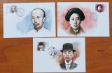 CHINA-(2)- LOT -MAXIME-REVOLUTIONARI-COMPLETE''-MNH-nestampila-MNH-Vezi-Scan