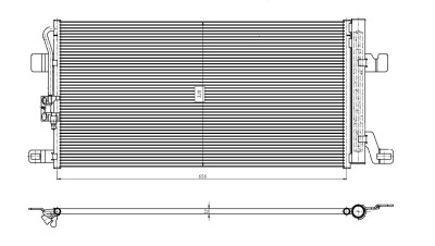 NRF 350463 EASY FIT Condensator, climatizare foto
