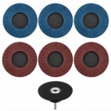 Mini Discuri Slefuit Lustruit Polizat pentru Bormasina ,75 mm ,Set 6 Piese ,Lemn Metal Inox
