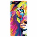 Husa silicon pentru Huawei Y6 Pro 2017, Colorfull Lion 002