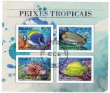 MOZAMBIC 2016 - Pesti tropicali / set complet - colita + bloc, Stampilat