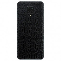 Set Folii Skin Acoperire 360 Compatibile cu Xiaomi Redmi Note 9 Pro,Redmi Note 9 Pro Max (Set 2) - ApcGsm Wraps HoneyComb Black