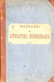 INCERCARI DE LITERATURA BISERICEASCA. STUDII-ICONOM ILIE TEODORESCU-271969