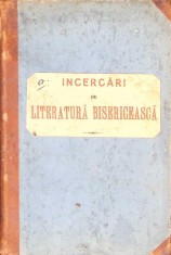 INCERCARI DE LITERATURA BISERICEASCA. STUDII-ICONOM ILIE TEODORESCU-271969