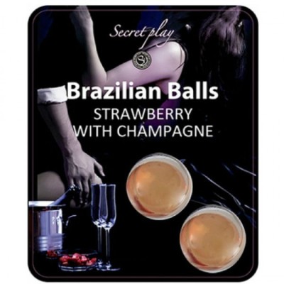 SECRETPLAY - STRAWBERRY AND CHAMPAGNE BRAZILIAN BALLS SET foto