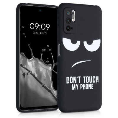 Husa pentru Xiaomi Redmi Note 10 5G, Silicon, Negru, 56053.01, kwmobile foto