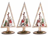 Cumpara ieftin Set 3 decoratiuni Craciun cu led cm 14,5 x 6 x 30 H
