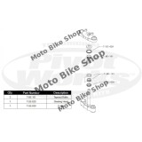 MBS Kit rulmenti ghidon KTM SX125/250/450, Cod Produs: PWSSKT01521VP