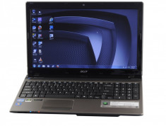 Laptop Acer Aspire 5750 windows 10, SSD 128gb, memory 4gb, Intel Core i5 2450M foto