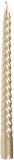 Set 2 lumanari decorative spiralate MagicHome, champagne, 25 cm