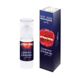 Attraction Champagne Strawberry - Ulei de Masaj Comestibil cu Aroma Capsuni, 50 ml, Orion