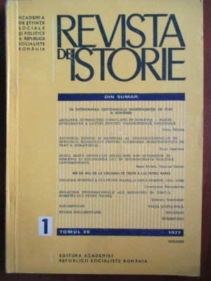 Revista de istorie 1/1977 foto