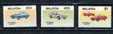 Malaysia 1985 - Masini de epoca, serie neuzata