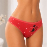 Set 4 Tanga Dama Bumbac Comod Model Pisicuta Fundita Diverse Culori Marimi L XL XXL