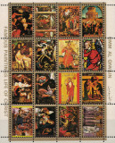 UMM AL QIWAIN 1972 - Picturi, scene din viata lui Iisus/ serie completa MNH, Nestampilat