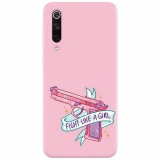 Husa silicon pentru Xiaomi Mi 9, Fight Like A Girl